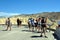 Death Valley National Park - Tourists at Zabriskie point