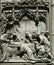 The death of the Virgin Mary, detail of the main bronze door of the Milan Cathedral