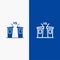 Debate, Democracy, Election, Politician, Speaker Line and Glyph Solid icon Blue banner Line and Glyph Solid icon Blue banner