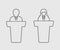 Debate line Icon