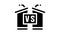 debates candidates tribunes glyph icon animation