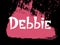 Debbie. Woman`s name. Hand drawn lettering