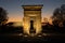 Debod temple at sunset. Madrid, Spain