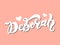 Deborah. Woman`s name. Hand drawn lettering