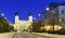 Debrecen Great Protestant Church at night