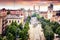 Debrecen, Hungary, view of the city from the top of the Reformed