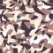 Debris Camouflage seamless pattern for your design. Beige, brown, colors texture. Urban camo repeat print.