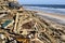 Debris from Hurricane Matthew, Vilano Beach, Florida