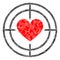 Debris Mosaic Love Target Icon