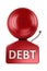 Debt alarm bell over white