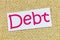 Debt financial money payment bankruptcy crisis credit overdue stress