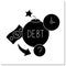 Debt glyph icon