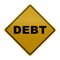 Debt Sign