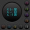 Debugging program dark push buttons with color icons
