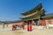 Dec 6,2017 Tourist enter Heungnyemun Gate at Gyeongbok Palace, S