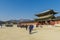 Dec 6,2017 Tourist enter Heungnyemun Gate at Gyeongbok Palace, S