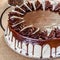 A decadent chocolate cake