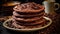 Decadent chocolate chip cookies with generous chocolate chips, beautifully displayed on a plate