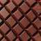 Decadent chocolate experience Macro view of dark chocolate segments