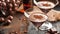 Decadent Chocolate Mousse Martini. An elegant martini glass filled with silky chocolate mousse, swirled with a rich