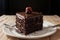 Decadent Delight Irresistible Chocolate Cake.AI Generated