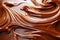 Decadent dessert melted chocolate swirl background, a close-up temptation