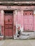 Decadent pink house facade