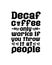 Decaf coffee only works if you throw it at people. Hand drawn typography poster design