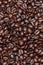 Decaffeinated coffee beans background