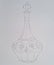 decanter,glass jug for water and other drinks in the kitchen pencil drawing