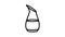 decanter merlot wine glass line icon animation