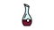 decanter wine color icon animation