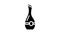 decanter wine glyph icon animation