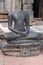 Decapitated Jain statue at Brahma Jinalaya temple, Lakkundi, Karnataka, India