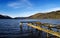 Decaying jetty on a loch in Central Scotland.