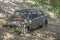 A decaying Russian Lada car