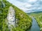 Decebal`s Head carved in rock, Danube Gorges, Romania