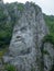 Decebal statue, in the Cazane gorge, Danube river, Romania