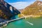 Decebal Statue on Danube river, Romania