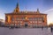 December 02, 2016: Frontal view of the City Hall of Copenhagen,