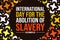 December 02 is observed as International Day for the Abolition of Slavery, background design with colorful typography