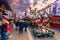 December 05, 2016: Reindeers at the Christmas market in central