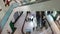 December 10, 2017 Ukraine Kiev, people escalator consumer in the shopping center