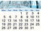 December 2022 Calendar for organizer to plan and reminder on nature background