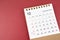 December 2023 calendar desk for the organizer to plan and reminder