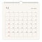 December 2023 calendar page on white background. Calendar background for reminder, business planning, appointment meeting and