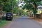 December 27 2022 - Kannur, Kerala, India: Quiet streets in the evening in a small Indian town