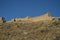 December 28, 2013. Albarracin, Teruel, Aragon, Spain. Medieval Fortress Walls Alcazar Very Well Preserved. History, Travel, Nature