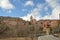 December 28, 2013. Albarracin, Teruel, Aragon, Spain. Views Of The Villa With The Savior Cathedral And Its Hanging Houses On A