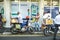 DECEMBER 3, 2019.MAURITIUS.Port Louis. a city street with people in the center of Port Louis, the capital of the island